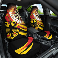 Germany Darts Car Seat Cover Flaming Dartboard Style - Wonder Print Shop