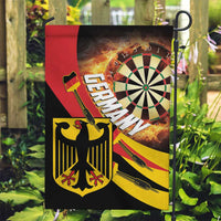Germany Darts Garden Flag Flaming Dartboard Style - Wonder Print Shop
