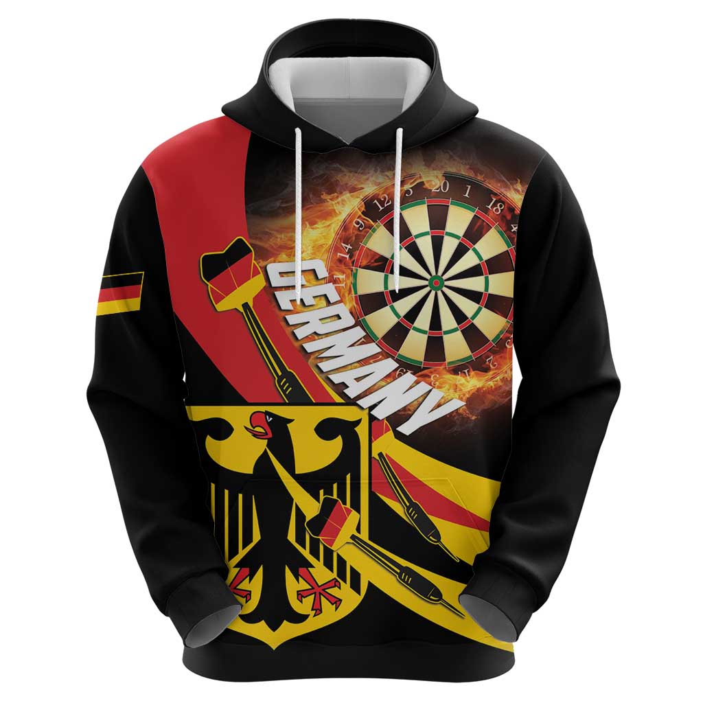 Germany Darts Hoodie Flaming Dartboard Style - Wonder Print Shop