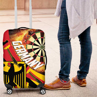 Germany Darts Luggage Cover Flaming Dartboard Style - Wonder Print Shop