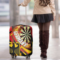Germany Darts Luggage Cover Flaming Dartboard Style - Wonder Print Shop