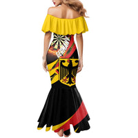 Germany Darts Mermaid Dress Flaming Dartboard Style - Wonder Print Shop