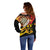 Germany Darts Off Shoulder Sweater Flaming Dartboard Style - Wonder Print Shop