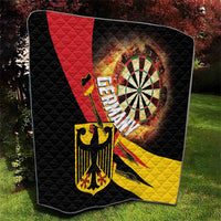 Germany Darts Quilt Flaming Dartboard Style - Wonder Print Shop