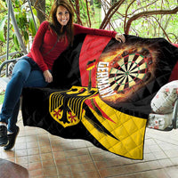Germany Darts Quilt Flaming Dartboard Style - Wonder Print Shop
