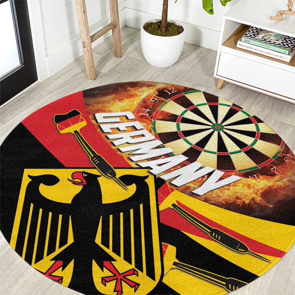 Germany Darts Round Carpet Flaming Dartboard Style