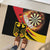 Germany Darts Rubber Doormat Flaming Dartboard Style - Wonder Print Shop