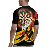 Germany Darts Rugby Jersey Flaming Dartboard Style - Wonder Print Shop