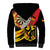 Germany Darts Sherpa Hoodie Flaming Dartboard Style - Wonder Print Shop
