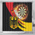 Germany Darts Shower Curtain Flaming Dartboard Style