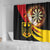 Germany Darts Shower Curtain Flaming Dartboard Style
