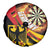 Germany Darts Spare Tire Cover Flaming Dartboard Style - Wonder Print Shop