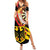 Germany Darts Summer Maxi Dress Flaming Dartboard Style - Wonder Print Shop