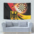 Germany Darts Tapestry Flaming Dartboard Style - Wonder Print Shop