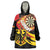 Germany Darts Wearable Blanket Hoodie Flaming Dartboard Style - Wonder Print Shop