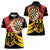 Germany Darts Women Polo Shirt Flaming Dartboard Style - Wonder Print Shop