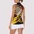 Germany Darts Women Sleeveless Polo Shirt Flaming Dartboard Style - Wonder Print Shop