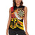 Germany Darts Women Sleeveless Polo Shirt Flaming Dartboard Style - Wonder Print Shop