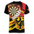 Germany Darts Women V-Neck T-Shirt Flaming Dartboard Style - Wonder Print Shop