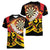 Germany Darts Women V-Neck T-Shirt Flaming Dartboard Style - Wonder Print Shop