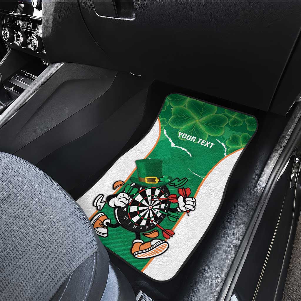 Personalised Ireland Darts Car Mats Irish Dartboard Mascot Shamrock Pattern - Wonder Print Shop