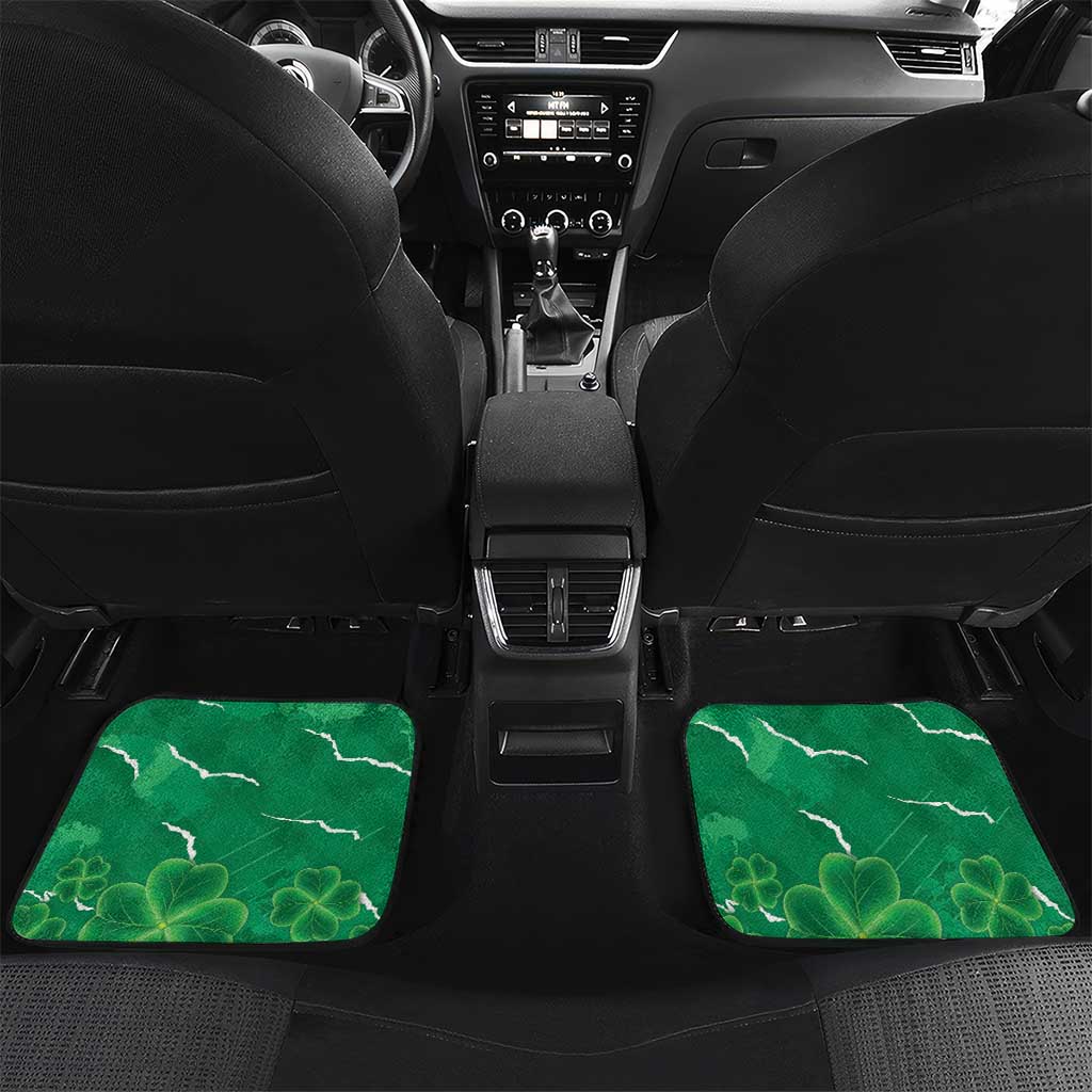 Personalised Ireland Darts Car Mats Irish Dartboard Mascot Shamrock Pattern - Wonder Print Shop