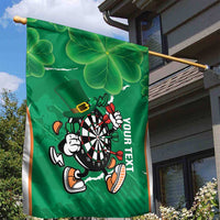 Personalised Ireland Darts Garden Flag Irish Dartboard Mascot Shamrock Pattern - Wonder Print Shop