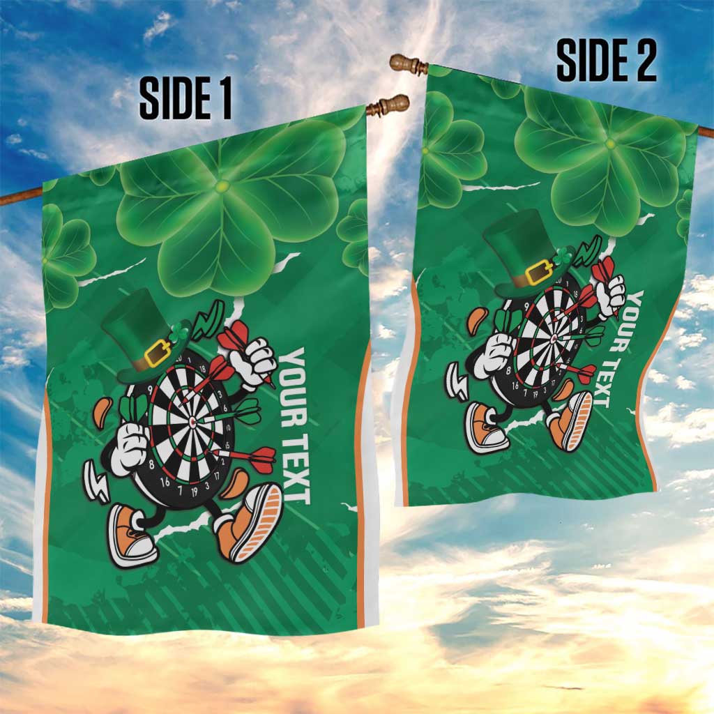 Personalised Ireland Darts Garden Flag Irish Dartboard Mascot Shamrock Pattern - Wonder Print Shop