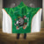 Personalised Ireland Darts Hooded Blanket Irish Dartboard Mascot Shamrock Pattern