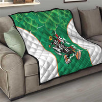Personalised Ireland Darts Quilt Irish Dartboard Mascot Shamrock Pattern - Wonder Print Shop