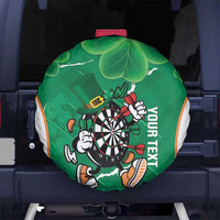 Personalised Ireland Darts Spare Tire Cover Irish Dartboard Mascot Shamrock Pattern - Wonder Print Shop