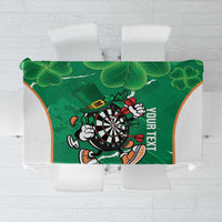 Personalised Ireland Darts Tablecloth Irish Dartboard Mascot Shamrock Pattern - Wonder Print Shop