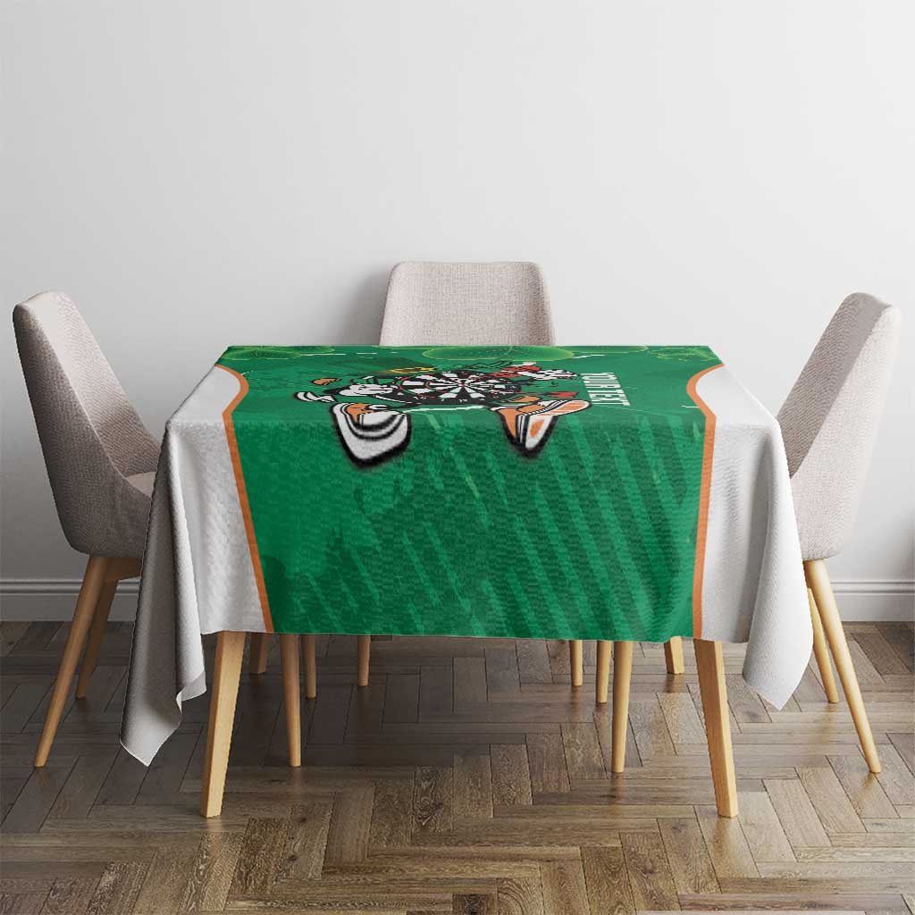 Personalised Ireland Darts Tablecloth Irish Dartboard Mascot Shamrock Pattern - Wonder Print Shop