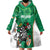 Personalised Ireland Darts Wearable Blanket Hoodie Irish Dartboard Mascot Shamrock Pattern - Wonder Print Shop