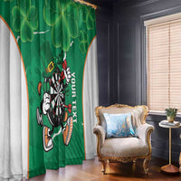 Personalised Ireland Darts Window Curtain Irish Dartboard Mascot Shamrock Pattern - Wonder Print Shop