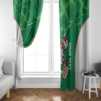Personalised Ireland Darts Window Curtain Irish Dartboard Mascot Shamrock Pattern - Wonder Print Shop