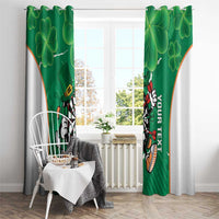 Personalised Ireland Darts Window Curtain Irish Dartboard Mascot Shamrock Pattern - Wonder Print Shop