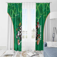 Personalised Ireland Darts Window Curtain Irish Dartboard Mascot Shamrock Pattern - Wonder Print Shop