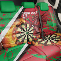 Personalised Wales Darts Back Car Seat Cover Welsh Dragon - Grunge Style - Wonder Print Shop