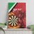 Personalised Wales Darts Canvas Wall Art Welsh Dragon - Grunge Style - Wonder Print Shop