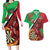 Personalised Wales Darts Couples Matching Long Sleeve Bodycon Dress and Hawaiian Shirt Welsh Dragon - Grunge Style - Wonder Print Shop