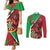 Personalised Wales Darts Couples Matching Mermaid Dress and Long Sleeve Button Shirt Welsh Dragon - Grunge Style