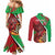 Personalised Wales Darts Couples Matching Mermaid Dress and Long Sleeve Button Shirt Welsh Dragon - Grunge Style