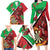 Personalised Wales Darts Family Matching Long Sleeve Bodycon Dress and Hawaiian Shirt Welsh Dragon - Grunge Style - Wonder Print Shop