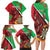 Personalised Wales Darts Family Matching Long Sleeve Bodycon Dress and Hawaiian Shirt Welsh Dragon - Grunge Style - Wonder Print Shop