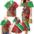Personalised Wales Darts Family Matching Mermaid Dress and Hawaiian Shirt Welsh Dragon - Grunge Style - Wonder Print Shop