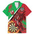 Personalised Wales Darts Family Matching Mermaid Dress and Hawaiian Shirt Welsh Dragon - Grunge Style - Wonder Print Shop