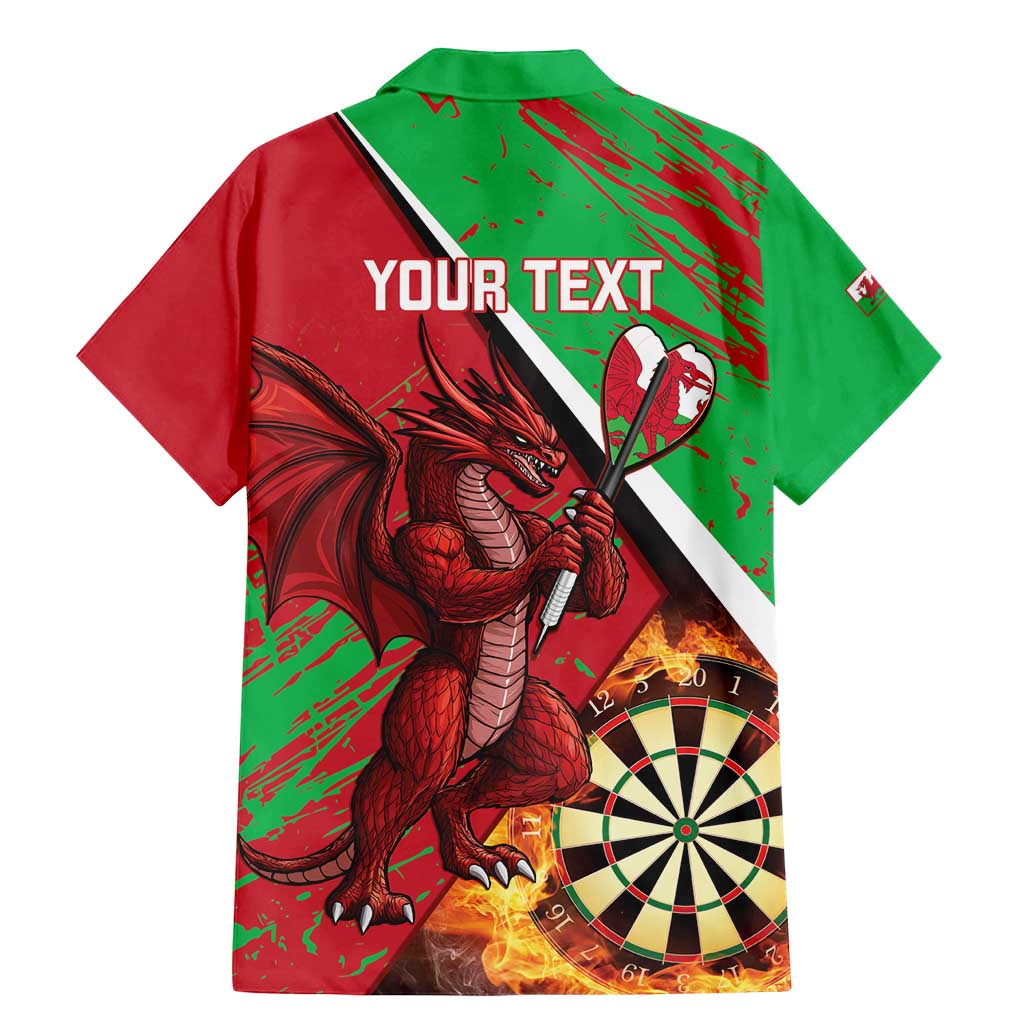 Personalised Wales Darts Family Matching Mermaid Dress and Hawaiian Shirt Welsh Dragon - Grunge Style - Wonder Print Shop