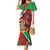 Personalised Wales Darts Family Matching Mermaid Dress and Hawaiian Shirt Welsh Dragon - Grunge Style - Wonder Print Shop