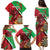 Personalised Wales Darts Family Matching Puletasi and Hawaiian Shirt Welsh Dragon - Grunge Style - Wonder Print Shop